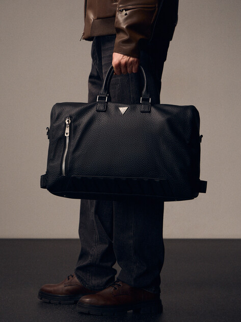 Мужская дорожная сумка GUESS TORINO DUFFLE BAG, Артикул TMTOLGP5434, черный | 4719998. Ракурс 5