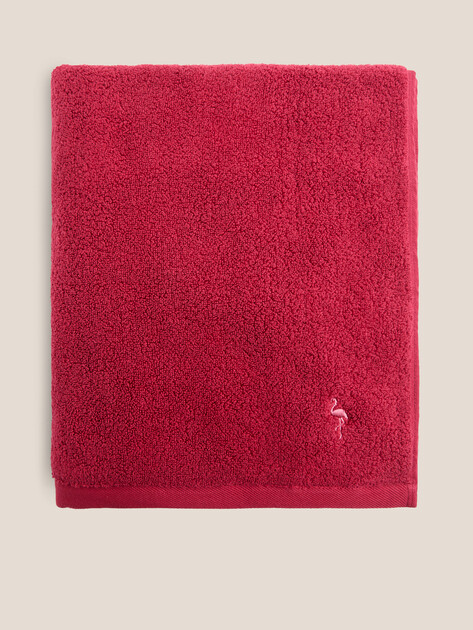 Махровое банное полотенце 100x150 MAISON DAVID, Артикул Louis ABC 100x150 cm, вишневый | 4720265. Ракурс 3