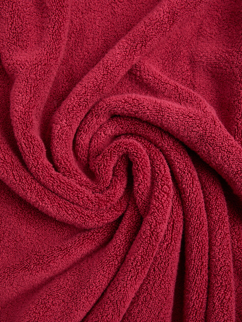 Махровое банное полотенце 100x150 MAISON DAVID, Артикул Louis ABC 100x150 cm, вишневый | 4720265. Ракурс 4