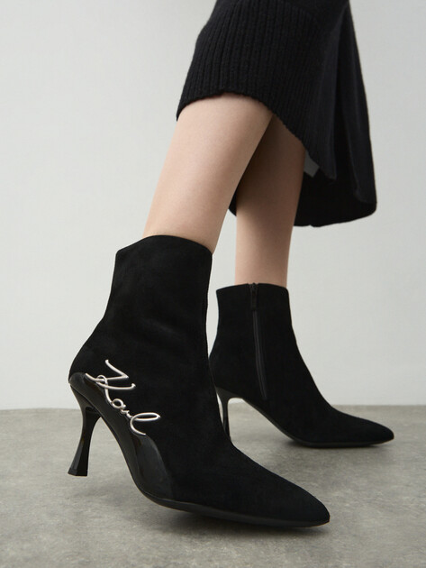 Ботильоны KARL LAGERFELD SIENNA Signia Ankle Boot, Артикул KL32744, черный | 4720340. Ракурс 6 Ботильоны KARL LAGERFELD SIENNA Signia Ankle Boot, Артикул KL32744, черный | 4720340. Ракурс 6