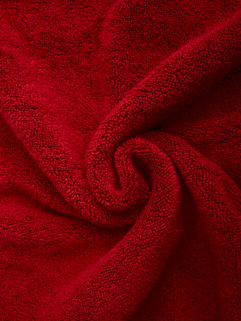Махровое банное полотенце 100x180 MAISON DAVID, Артикул Louis ABC 100x180 cm, вишневый | 4720347. Ракурс 3