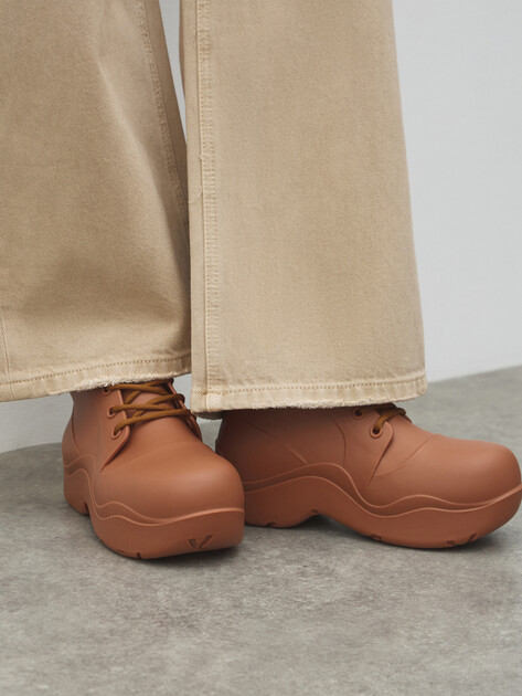 Женские резиновые ботинки TENDANCE, Артикул HV-Z-20R2503005, светло-коричневый | 4721116. Ракурс 6 Женские резиновые ботинки TENDANCE, Артикул HV-Z-20R2503005, светло-коричневый | 4721116. Ракурс 6