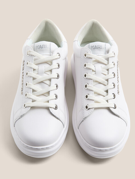 Женские кеды KARL LAGERFELD KAPRI Karl NFT Kounter Rlf, Артикул KL62525N, белый | 4721170. Ракурс 4