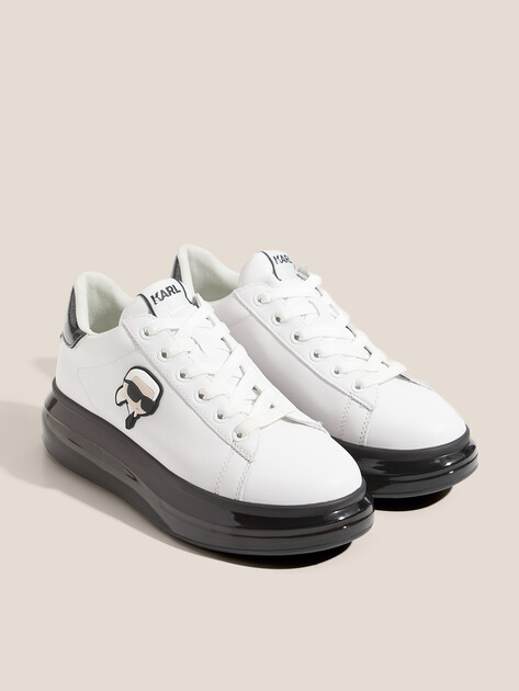 Женские кеды KARL LAGERFELD KAPRI KUSHION Karl NFT Lo Lace, Артикул KL62630N, белый | 4721220. Ракурс 2