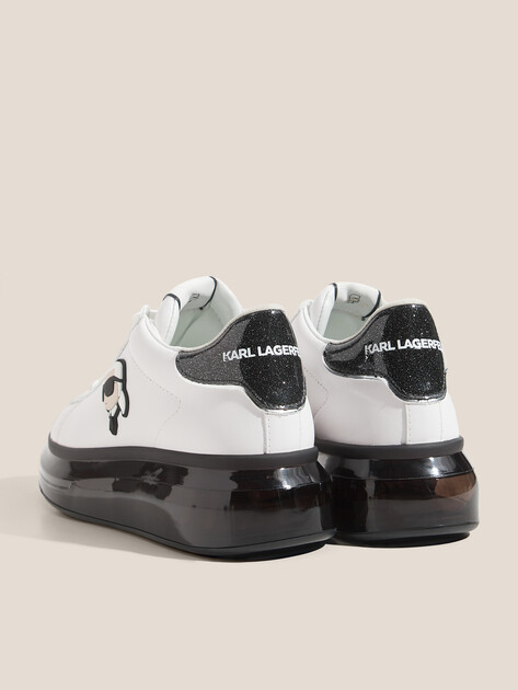 Женские кеды KARL LAGERFELD KAPRI KUSHION Karl NFT Lo Lace, Артикул KL62630N, белый | 4721220. Ракурс 5