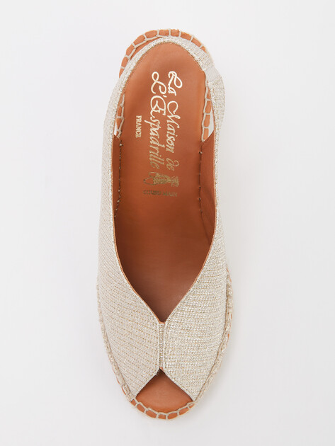 Босоножки LA MAISON DE L'ESPADRILLE, Артикул RV752-7, светло-бежевый | 4722108. Ракурс 5