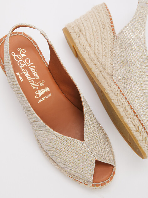 Босоножки LA MAISON DE L'ESPADRILLE, Артикул RV752-7, светло-бежевый | 4722108. Ракурс 6