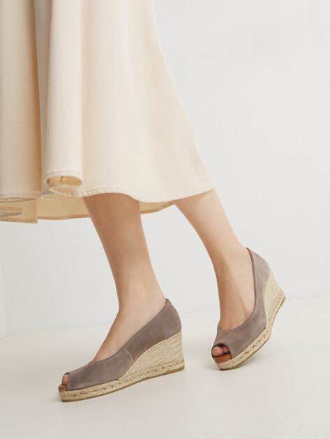 Босоножки LA MAISON DE L'ESPADRILLE, Артикул RV818-7, серо-коричневый | 4722128. Ракурс 2