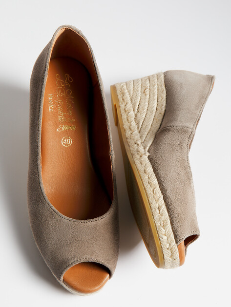 Босоножки LA MAISON DE L'ESPADRILLE, Артикул RV818-7, серо-коричневый | 4722128. Ракурс 6