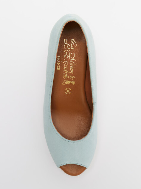 Босоножки LA MAISON DE L'ESPADRILLE, Артикул RV818-7, небесно-голубой | 4722201. Ракурс 5