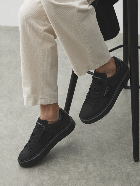 Мужские кеды KARL LAGERFELD MAXI KUP RSG Band Lo Lace, Артикул KL52218, черный | 4722998. Ракурс 6