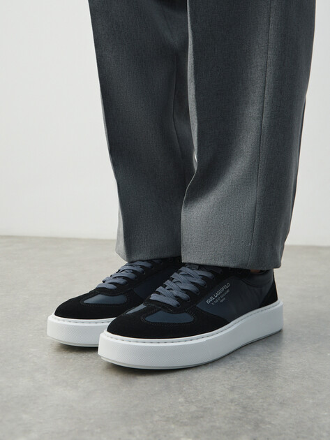 Мужские кеды KARL LAGERFELD MAXI KUP RSG Apron Lo Lace, Артикул KL52235, темно-синий | 4723103. Ракурс 6