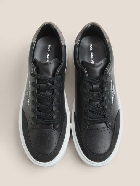 Мужские кеды KARL LAGERFELD MAXI KUP RSG Combi Lo Lace, Артикул KL52241, черный | 4723185. Ракурс 4
