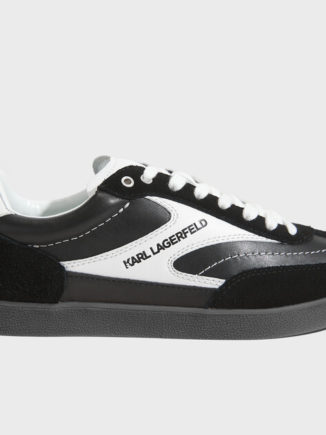 Мужские кеды KARL LAGERFELD KANDIDATE Lo Lace Mix, Артикул KL53855, черный | 4723227. Ракурс 3