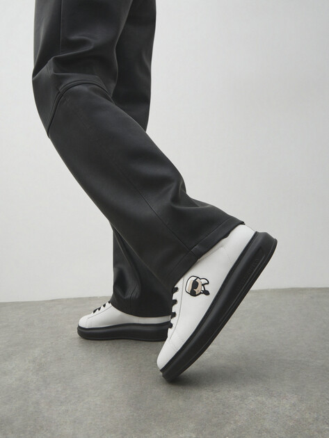 Мужские кеды KARL LAGERFELD KAPRI MENS Karl NFT Lo Lace, Артикул KL52530N, белый | 4723746. Ракурс 6