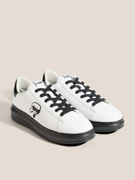 Мужские кеды KARL LAGERFELD KAPRI MENS Karl NFT Lo Lace, Артикул KL52530N, белый | 4723746. Ракурс 2