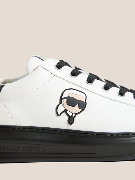 Мужские кеды KARL LAGERFELD KAPRI MENS Karl NFT Lo Lace, Артикул KL52530N, белый | 4723746. Ракурс 3