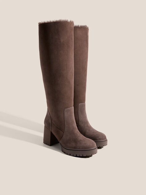 Женские сапоги TENDANCE, Артикул PZ2257-18, серо-коричневый | 4724028. Ракурс 2