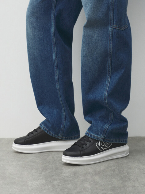 Мужские кеды KARL LAGERFELD KAPRI MENS Sidetrim KL Lo Lace, Артикул KL52535A, черный | 4724102. Ракурс 6