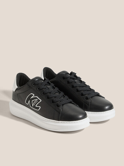 Мужские кеды KARL LAGERFELD KAPRI MENS Sidetrim KL Lo Lace, Артикул KL52535A, черный | 4724102. Ракурс 2