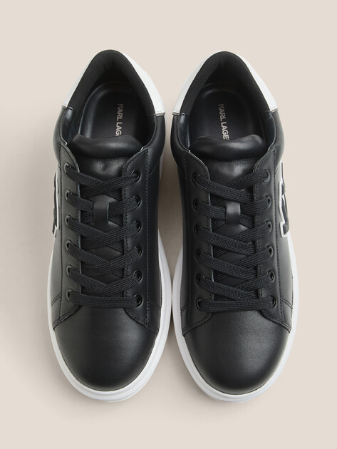 Мужские кеды KARL LAGERFELD KAPRI MENS Sidetrim KL Lo Lace, Артикул KL52535A, черный | 4724102. Ракурс 4