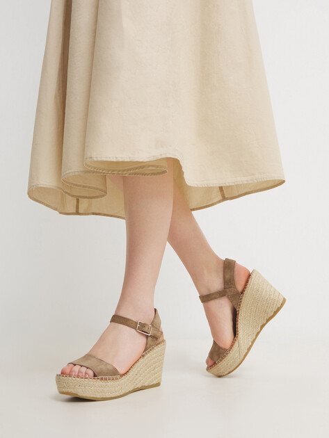 Босоножки LA MAISON DE L'ESPADRILLE, Артикул RV966-7, пыльно-коричневый | 4724136. Ракурс 2