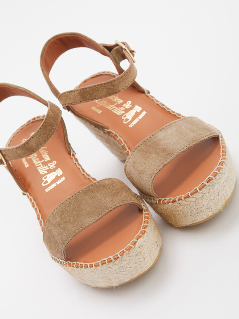 Босоножки LA MAISON DE L'ESPADRILLE, Артикул RV966-7, пыльно-коричневый | 4724136. Ракурс 6