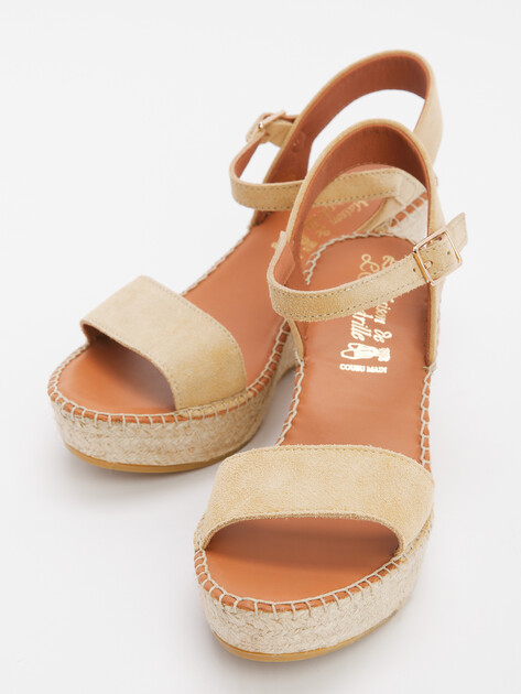 Босоножки LA MAISON DE L'ESPADRILLE, Артикул RV966-7, песочный | 4724181. Ракурс 5