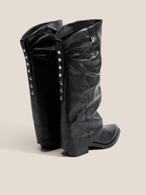 Высокие казаки ASH LIAM FW25, Артикул LIAM FW25, черный | 4725627. Ракурс 5