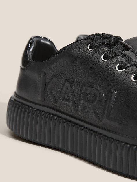 Мужские кеды KARL LAGERFELD KAPRIKA Geometrikarl Logo, Артикул KL24225, черный | 4725653. Ракурс 3