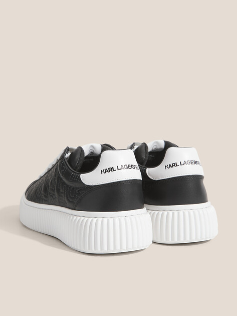 Мужские кеды KARL LAGERFELD KAPRIKA Contrast Stitch AOP, Артикул KL24224, черный | 4725663. Ракурс 5