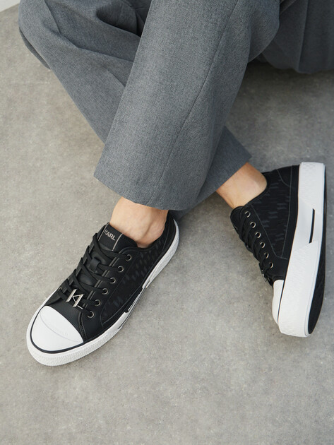 Мужские кеды KARL LAGERFELD KAMPUS MAX Dualtone MG Lace Hi, Артикул KL50424, черный | 4725855. Ракурс 6