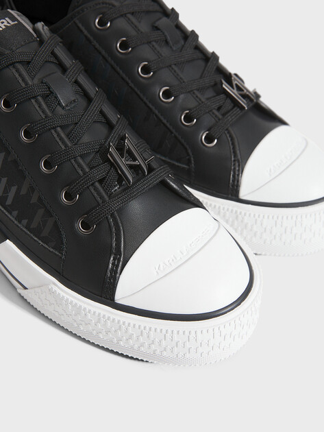 Мужские кеды KARL LAGERFELD KAMPUS MAX Dualtone MG Lace Hi, Артикул KL50424, черный | 4725855. Ракурс 3