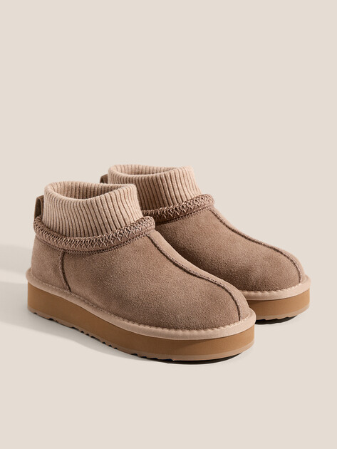 Женские угги TENDANCE, Артикул YS-48365A-3, пыльно-коричневый | 4727114. Ракурс 2