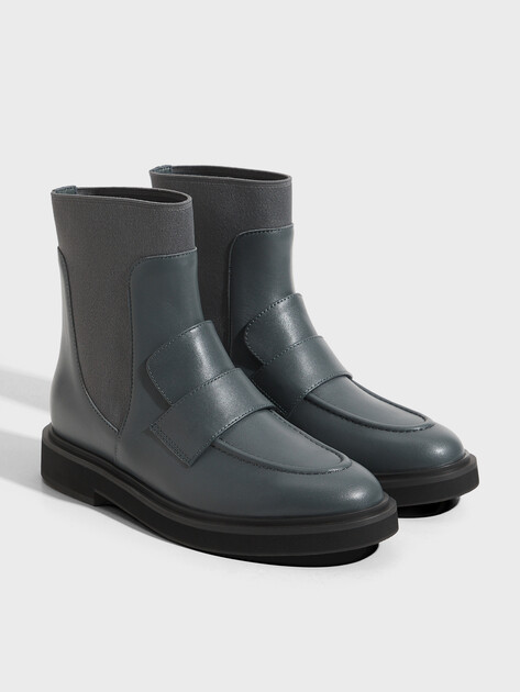Женские челси TENDANCE, Артикул YS-58069-61, сине-серый | 4728414. Ракурс 2