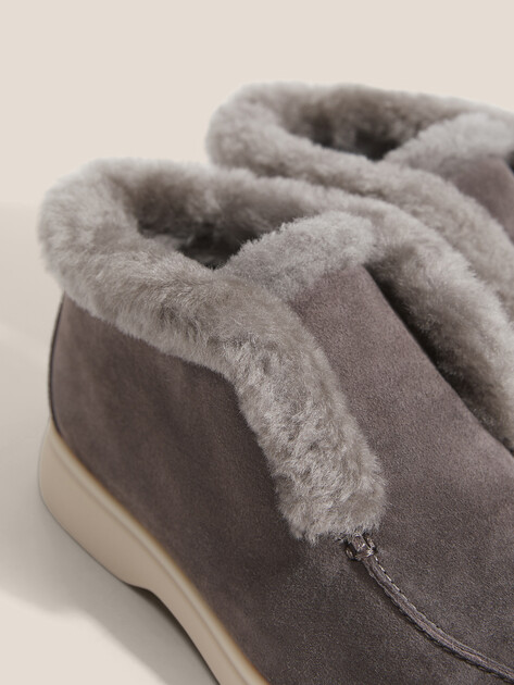 Женские высокие лоферы TENDANCE, Артикул YS-58018-31, коричневато-серый | 4728699. Ракурс 3