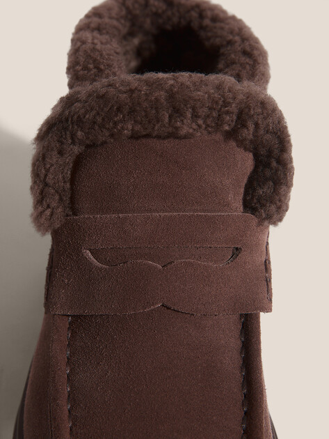 Женские высокие лоферы TENDANCE, Артикул YS-23101-31, темно-коричневый | 4728748. Ракурс 3