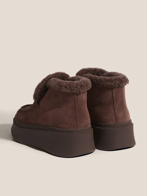 Женские высокие лоферы TENDANCE, Артикул YS-23101-31, темно-коричневый | 4728748. Ракурс 5