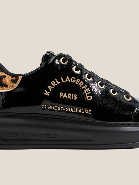 Женские кеды KARL LAGERFELD KAPRI Metal Masion Exotik, Артикул KL62539J, черный | 4729317. Ракурс 3