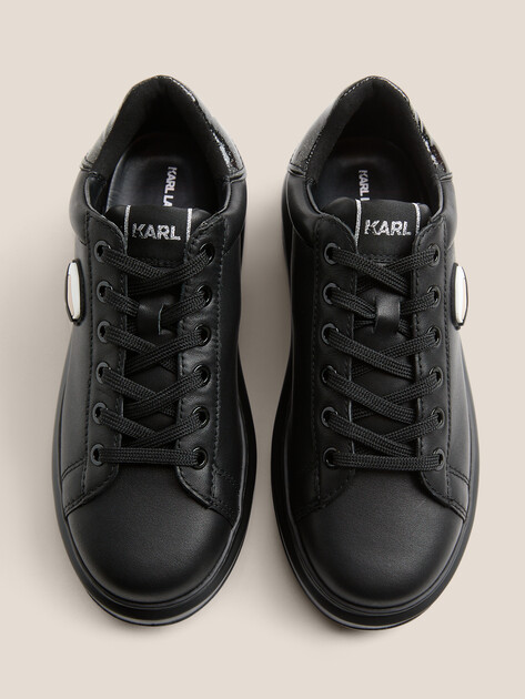 Женские кеды KARL LAGERFELD KAPRI Karl NFT Lo Lace, Артикул KL62530N, черный | 4729374. Ракурс 4