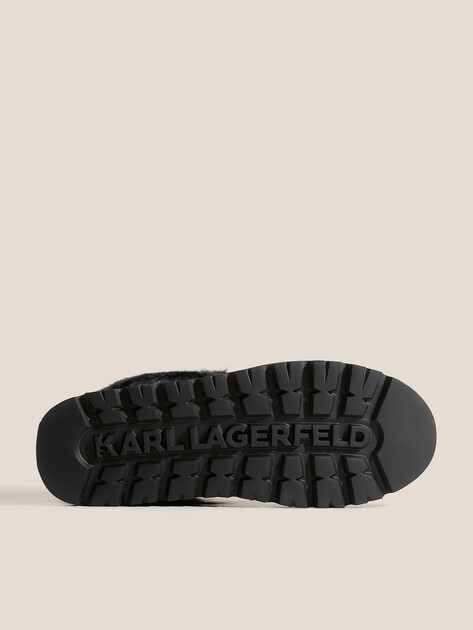 Женские угги KARL LAGERFELD SKYLAR Signia Kollar Mid Boot, Артикул KL48655, черный | 4730525. Ракурс 6