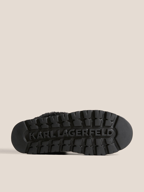 Женские угги KARL LAGERFELD SKYLAR Lo Pull On Boot, Артикул KL48632, черный | 4730662. Ракурс 6