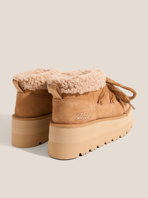 Женские угги KARL LAGERFELD SKYLAR Lo Pull On Boot, Артикул KL48632, светло-коричневый | 4730672. Ракурс 5