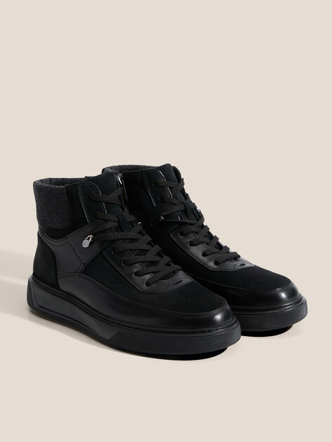 Мужские высокие кеды TENDANCE, Артикул TTA202B-69, черный | 4731800. Ракурс 2