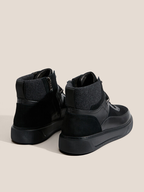 Мужские высокие кеды TENDANCE, Артикул TTA202B-69, черный | 4731800. Ракурс 5