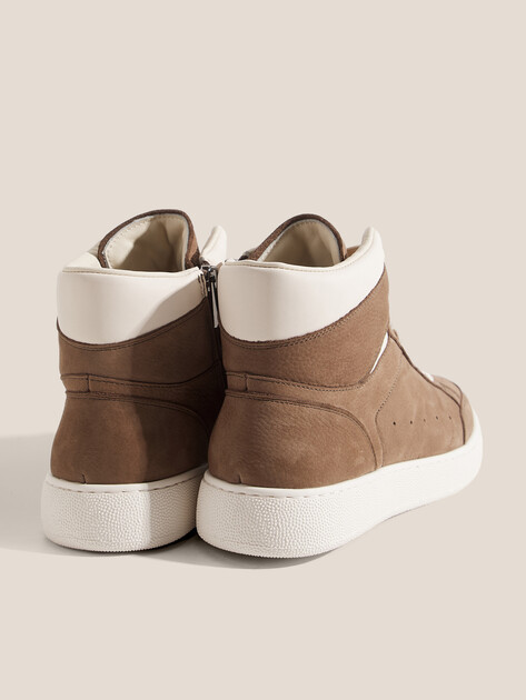 Мужские высокие кеды TENDANCE, Артикул TT6752R-01, темно-бежевый | 4732463. Ракурс 5