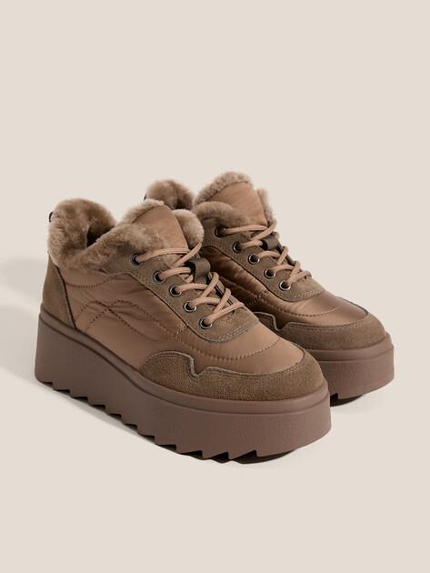 Женские кеды TENDANCE, Артикул AJ1727-3-1, хаки | 4735527. Ракурс 2