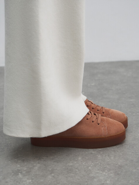 Женские кеды MAISON DAVID, Артикул TM3069F-3, бежево-розовый | 4736059. Ракурс 6