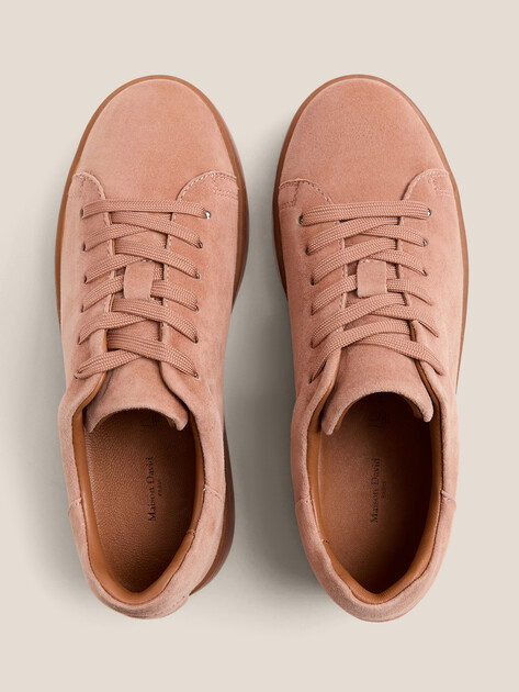 Женские кеды MAISON DAVID, Артикул TM3069F-3, бежево-розовый | 4736059. Ракурс 4