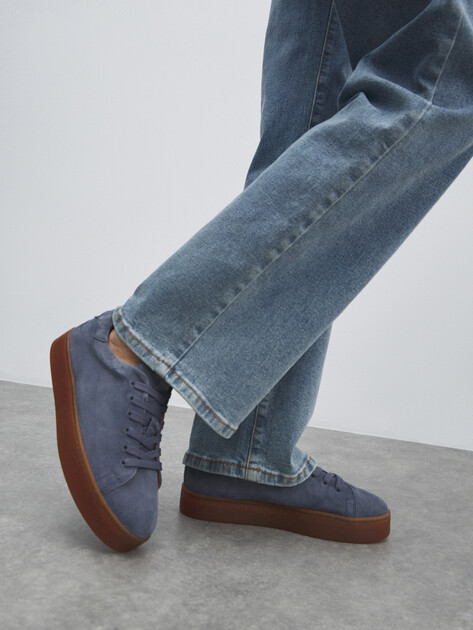 Женские кеды MAISON DAVID, Артикул TM3069F-3, серо-синий | 4736187. Ракурс 6